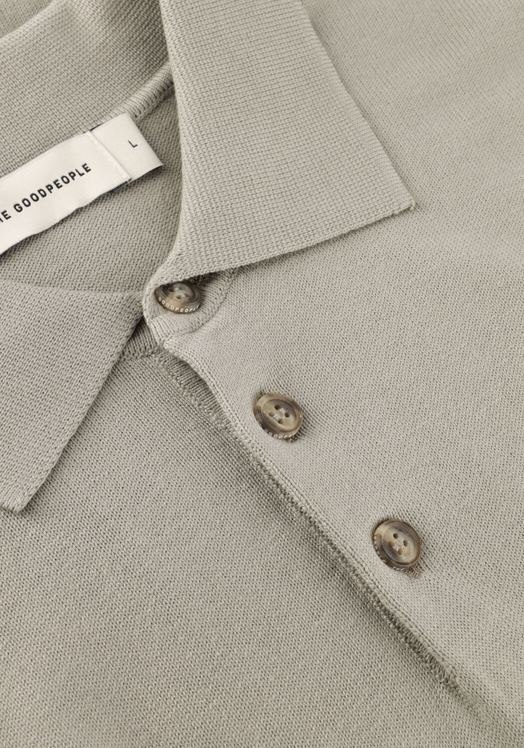 Beige THE GOODPEOPLE Polo-Shirt PLAN - large