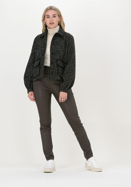 Schwarze MOS MOSH Jack SAGIE SHINY CHECK JACKET - large