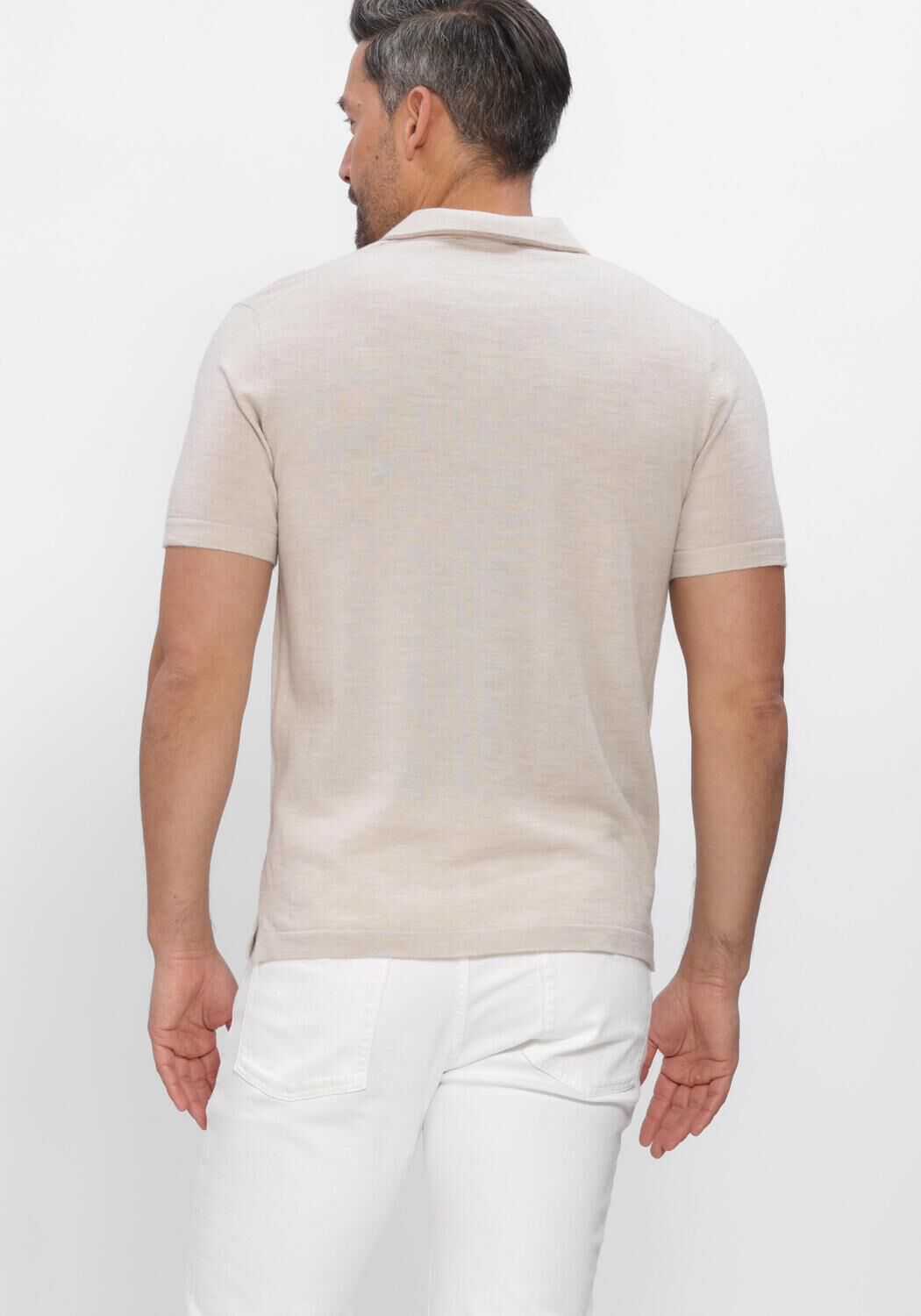 Beige STEFANO LAURAN Polo-Shirt POLO BORRE - large