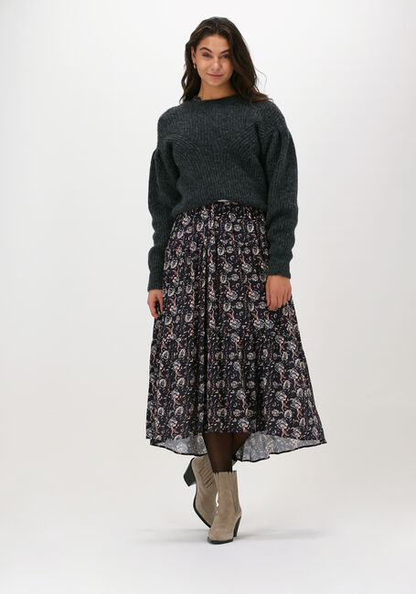 Schwarze BY-BAR Midikleid JULIA NIGHT FLOWER DRESS - large