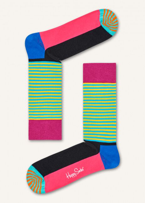 Blaue HAPPY SOCKS Socken HALF STRIPE Blaue HAPPY SOCKS Socken HALF STRIPE - large