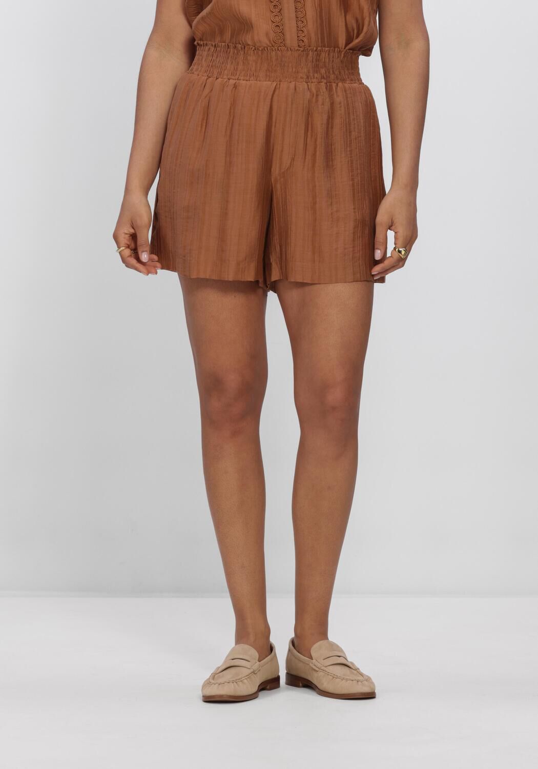 Braune CO'COUTURE Kurze Hose REGGIECC SHORT - large