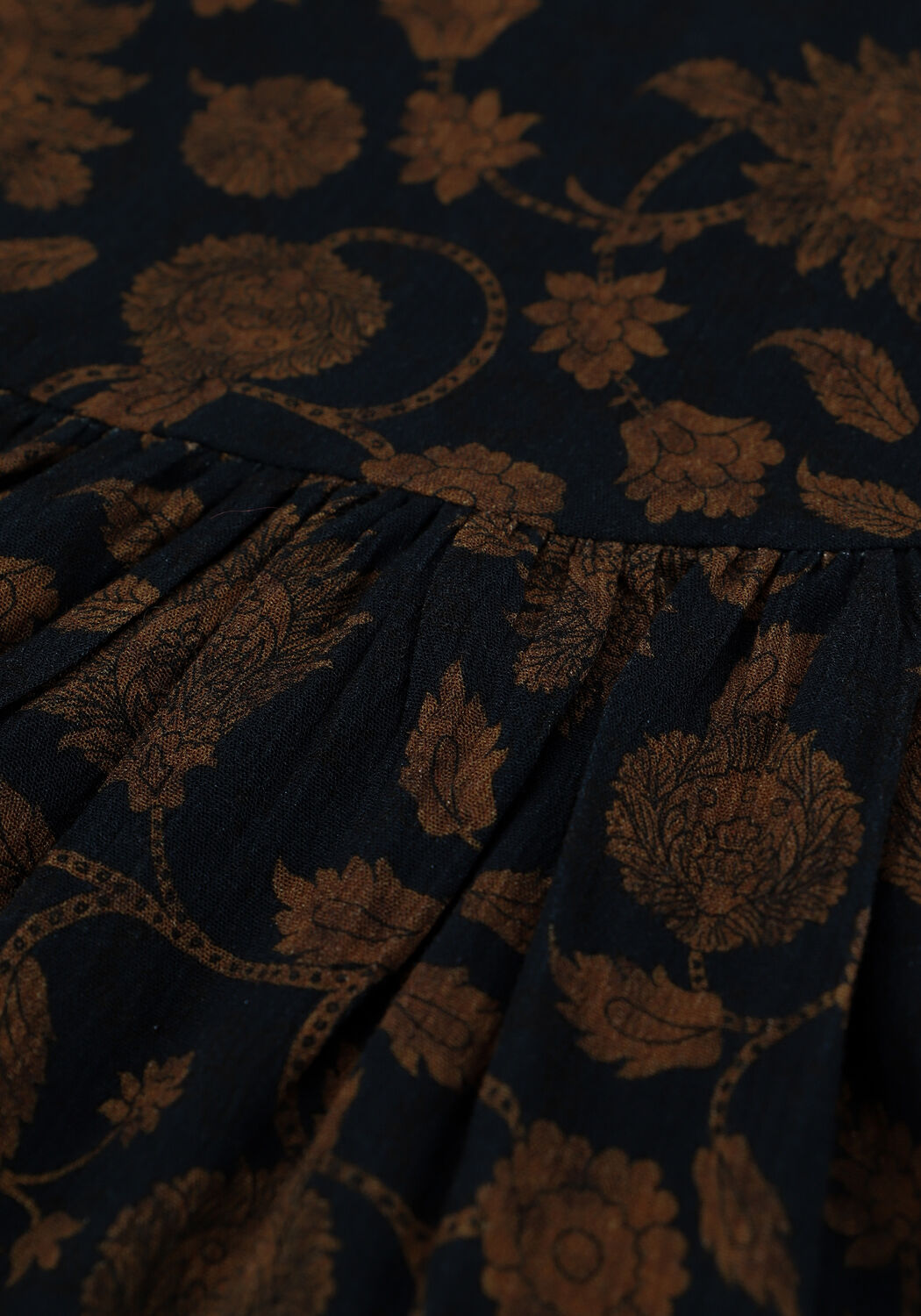 Schwarze BY-BAR Minirock ELENA GOLDEN FLOWER SKIRT - large