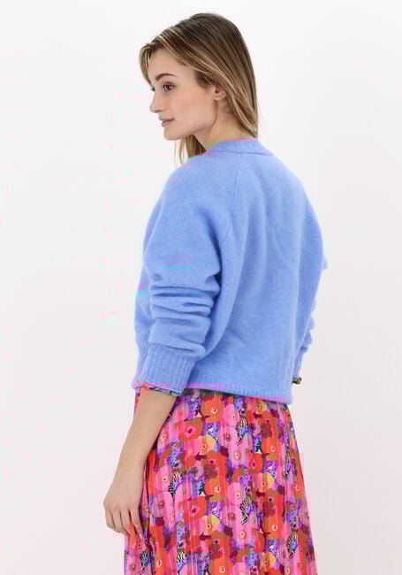 Blaue SECOND FEMALE Strickjacke BROOK KNIT BOXY CARDIGAN - large