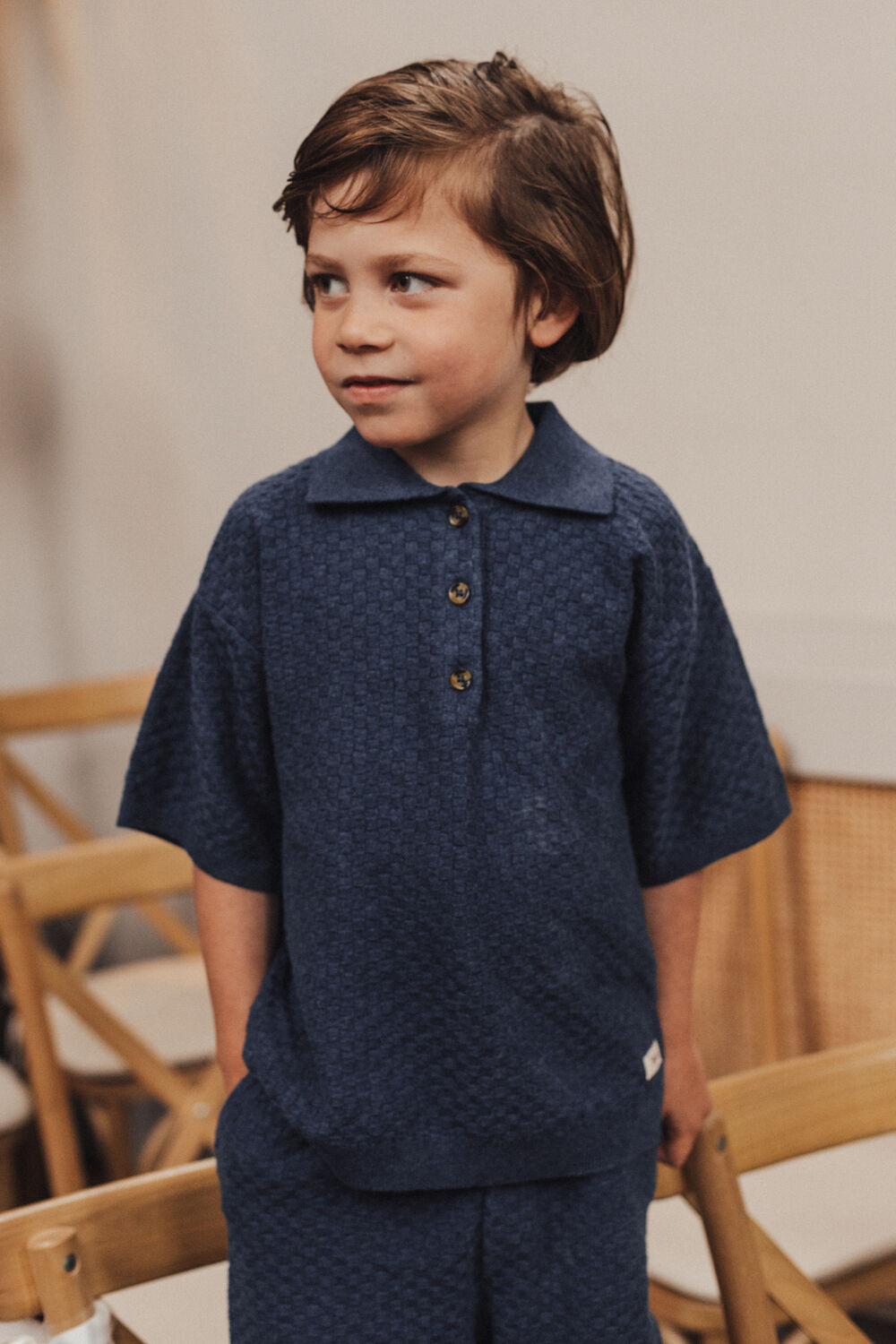 Dunkelblau BAJE STUDIO T-shirt MILO - large