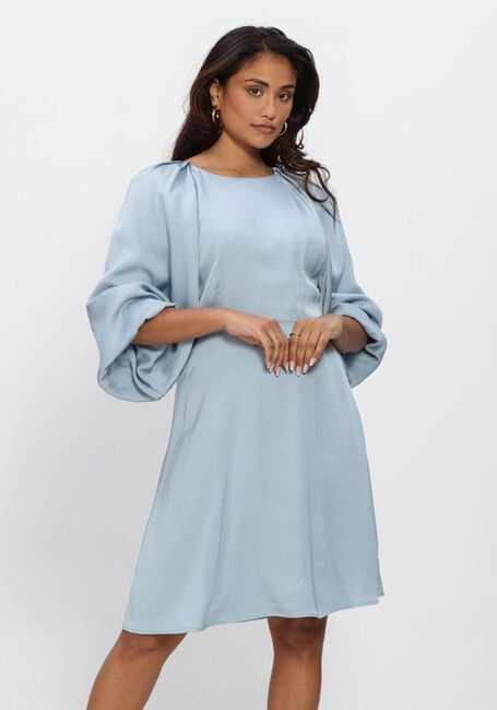 Hellblau SELECTED WOMEN Minikleid SLFLAURINA 3/4 SHORT OPEN BACK DRESS - large