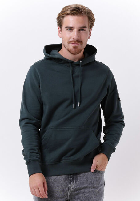 Dunkelgrün CALVIN KLEIN Sweatshirt MONOLOGO SLEEVE BADGE HOODIE - large