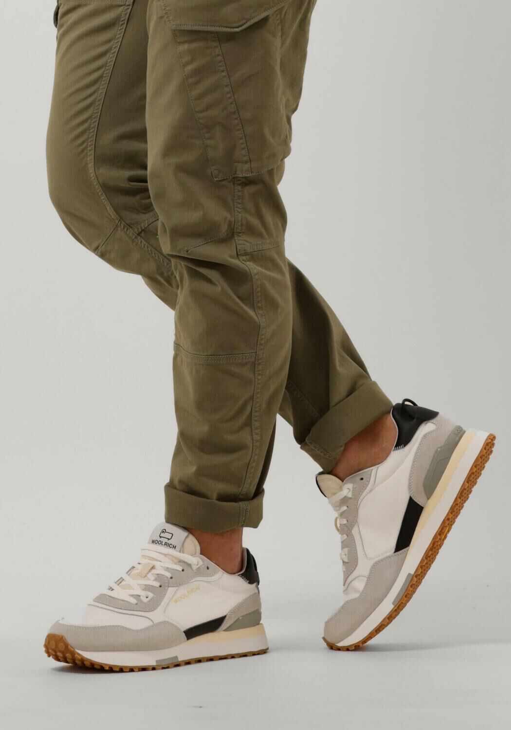 Wei&szlig;e WOOLRICH Sneaker Low RETRO SNEAKER HEREN - large