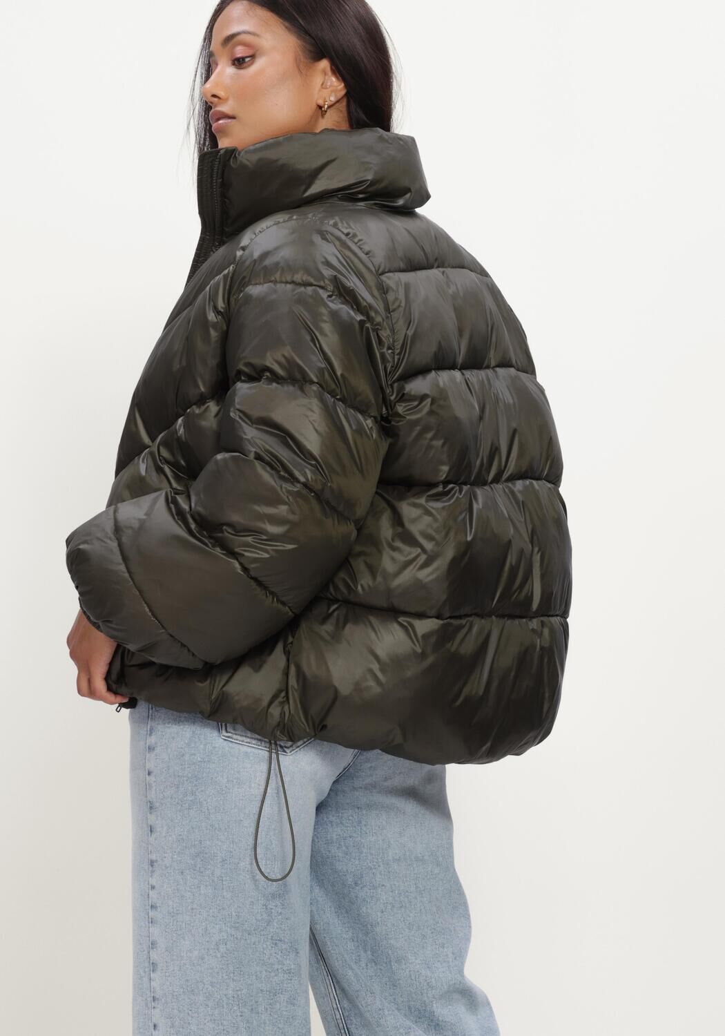 Dunkelgr&uuml;n MODSTR&Ouml;M Wattierte Jack TETRISMD JACKET - large