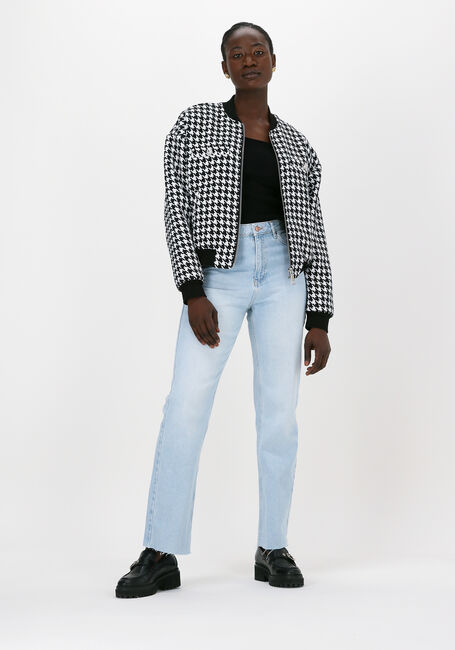 Schwarze COLOURFUL REBEL Jack LIZZY DOGTOOTH BOMERJACKET - large