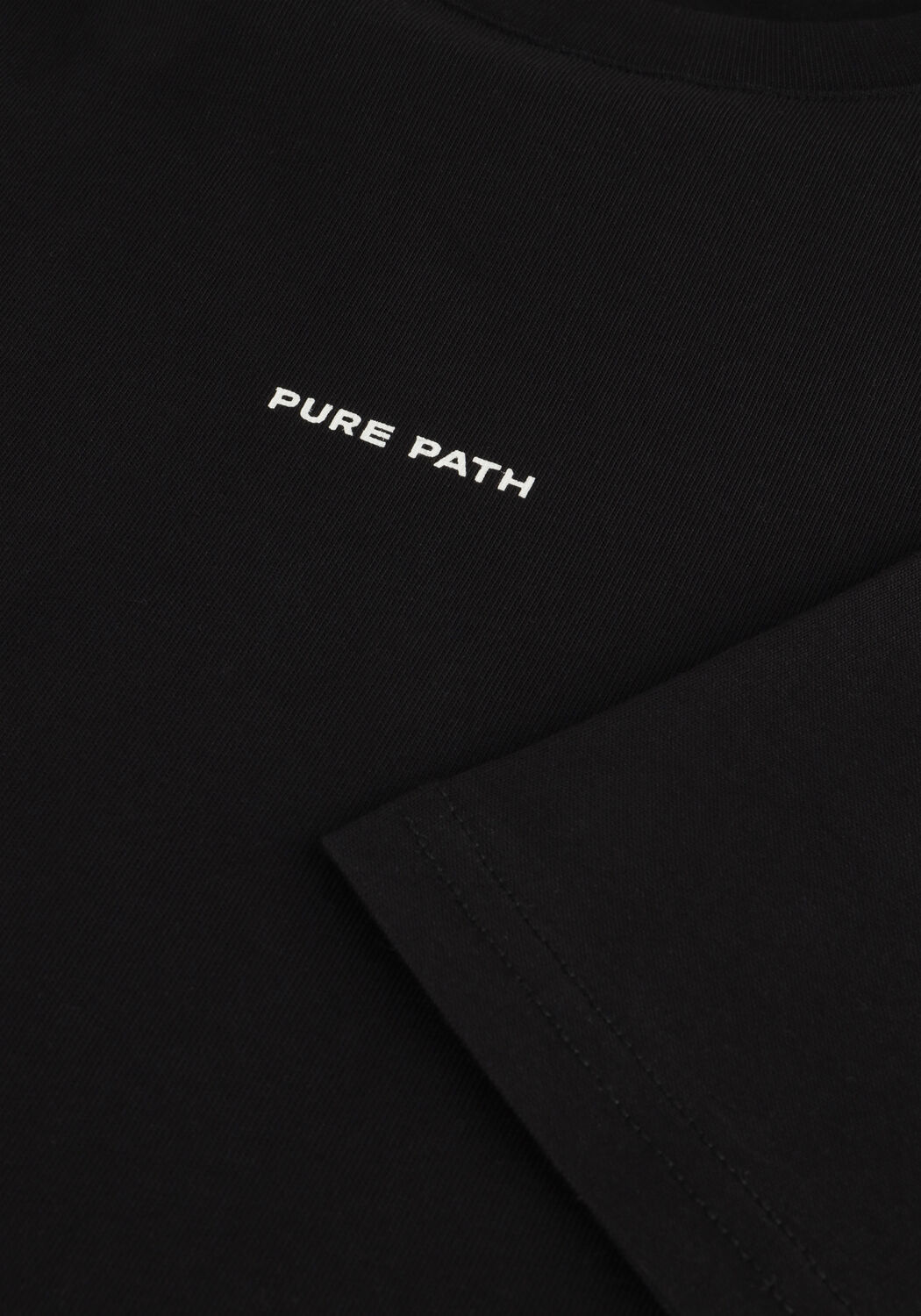 Schwarze PURE PATH T-shirt LOOSE FIT CREWNECK SS T-SHIRTS - large