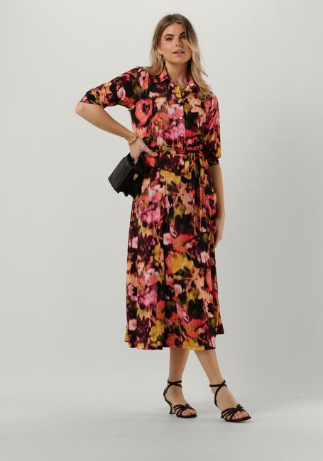 Mehrfarbige/Bunte VANILIA Midikleid BLURRY DRESS - large