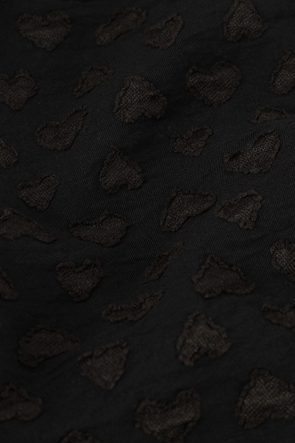 Schwarze REFINED DEPARTMENT Blusen MILAYA WOVEN RUFFLE BLOUSE - large