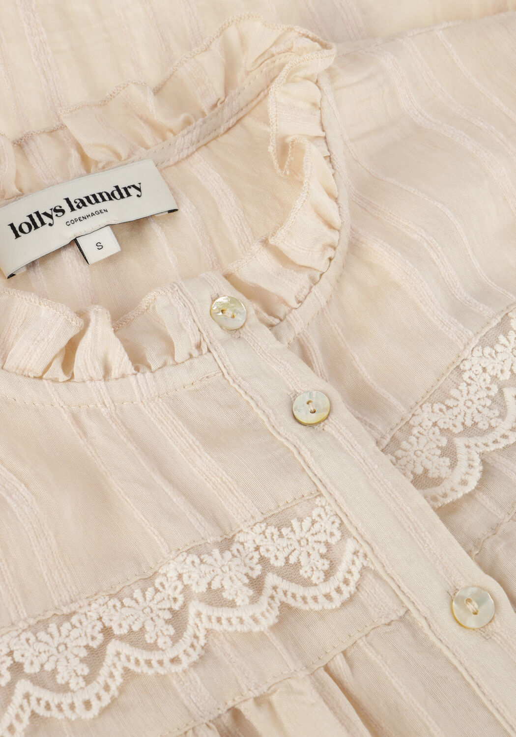 Creme LOLLYS LAUNDRY Blusen AIRLIE SHIRT - large