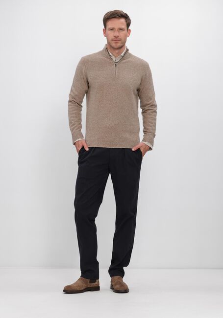 Beige PROFUOMO Pullover PULLOVER HALF ZIP - large