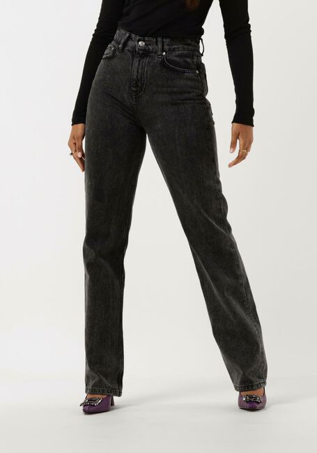 Schwarze COLOURFUL REBEL Straight leg jeans JONES MID RISE STRAIGHT LEG DENIM PANTS - large