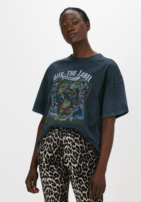 Schwarze ALIX THE LABEL T-shirt OVERSIZED TIGER TSHIRT - large