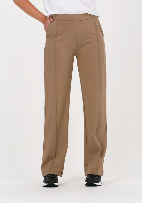 Camelfarbene KNIT-TED Weite Hose FLOOR PANTS - large