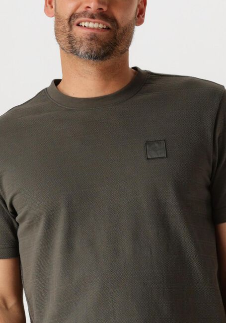 Grüne PME LEGEND T-shirt SHORT SLEEVE R-NECK JACQUARD STRIPES - large