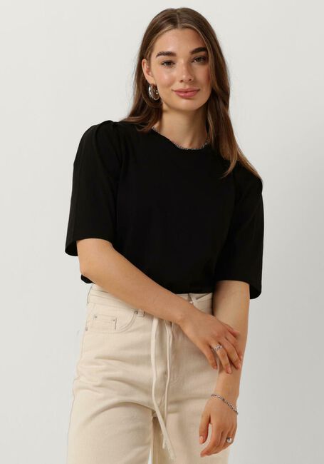 Schwarze MSCH COPENHAGEN T-shirt MSCHBETTIA ORGANIC PUFF TEE - large