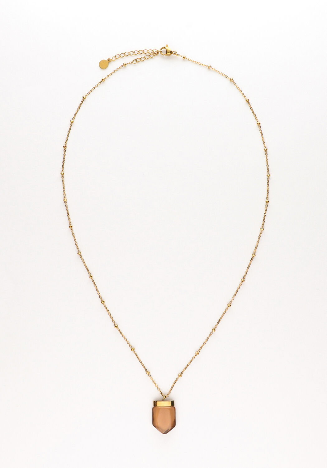 Goldfarbig NOTRE-V Kette KETTING STEEN
