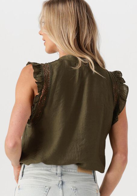 Olive CO'COUTURE Top CARYNCC FRILL TOP - large