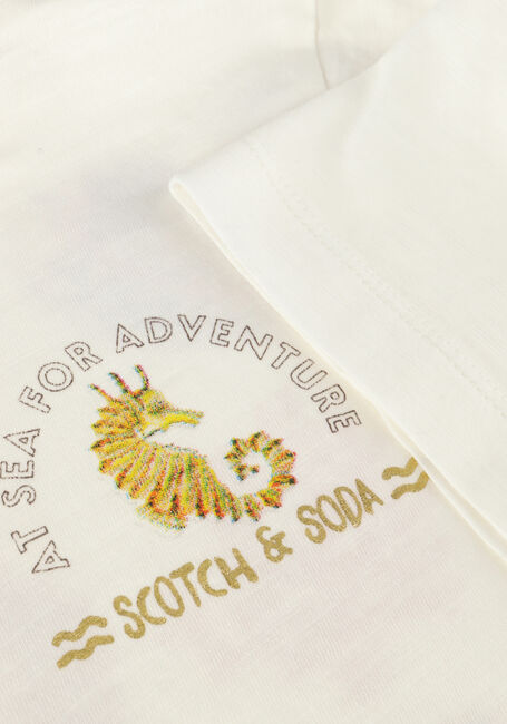 Weiße SCOTCH & SODA T-shirt ORGANIC COTTON T-SHIRT - large