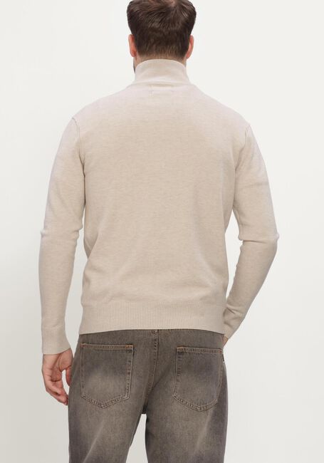 Beige BUTCHER OF BLUE Rollkragenpullover CLIFDEN FULL ZIP - large