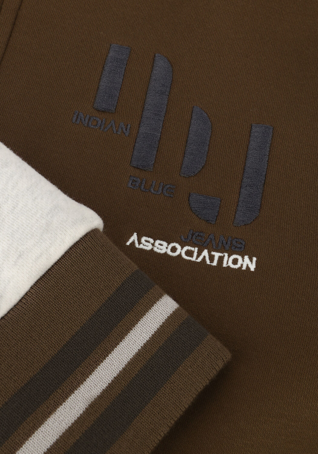 Braune INDIAN BLUE JEANS Strickjacke BOMBER JACKET INDIAN - large