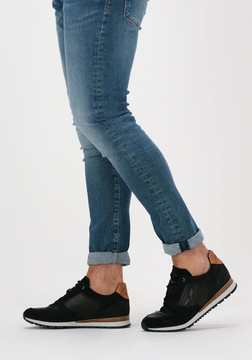 Blaue PME LEGEND Sneaker Low LOCKPLATE - large