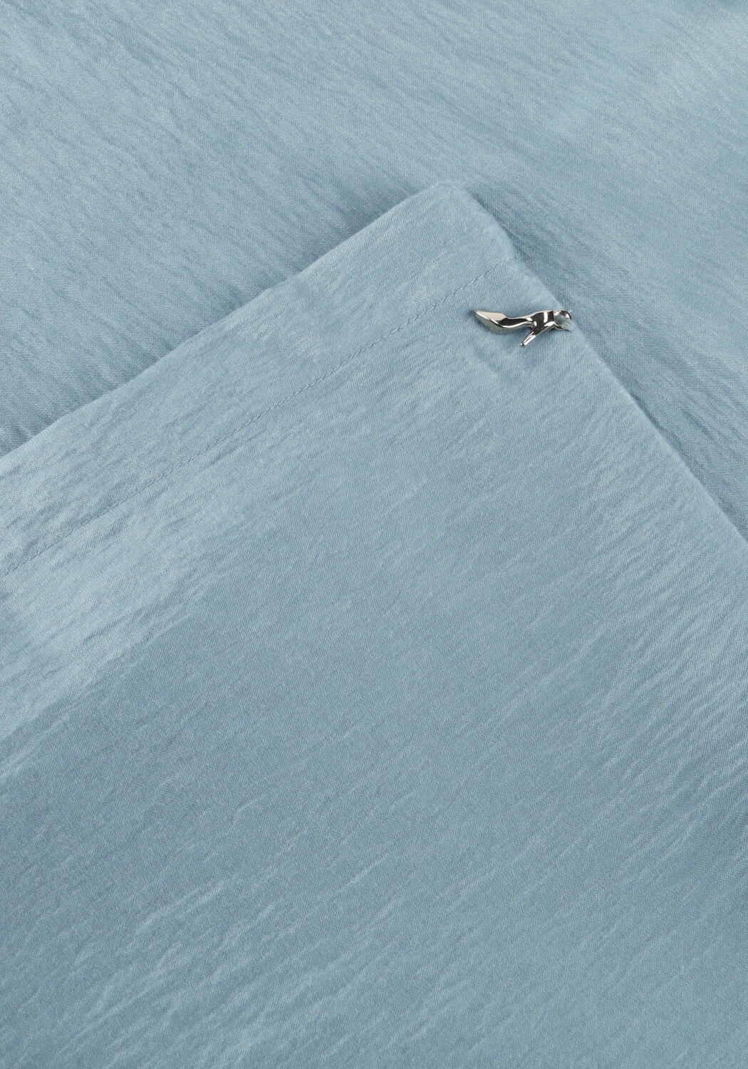 Hellblau JANSEN AMSTERDAM Top ODILE TOP WS 116 SHORT SLEEVE HIGH NECK - large