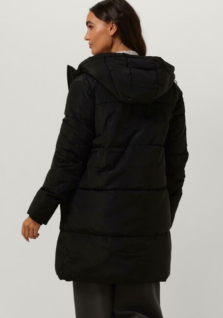 Schwarze NOTRE-V Wattierte Jack PUFFER COAT MIDI - large