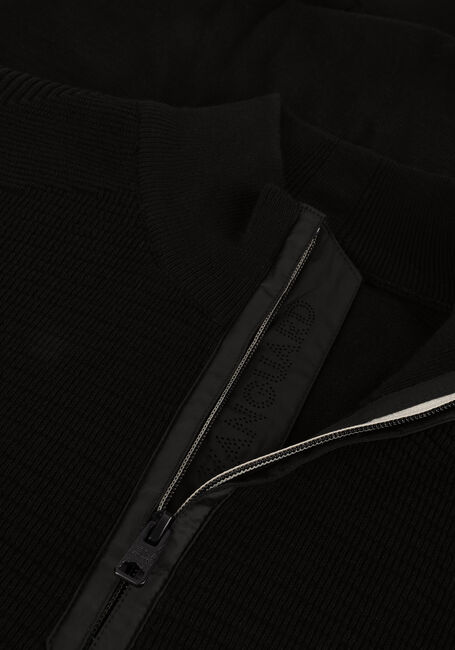 Schwarze VANGUARD Pullover HALP ZIP COLLAR COTTON STRUCTURE - large