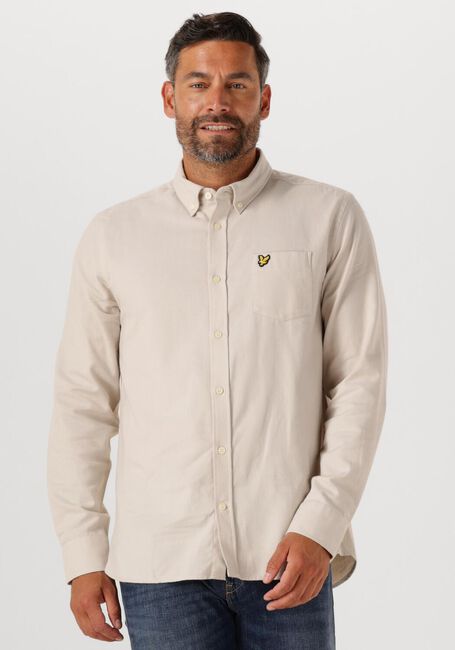 Ecru LYLE & SCOTT Casual-Oberhemd PLAIN FLANNEL SHIRT - large