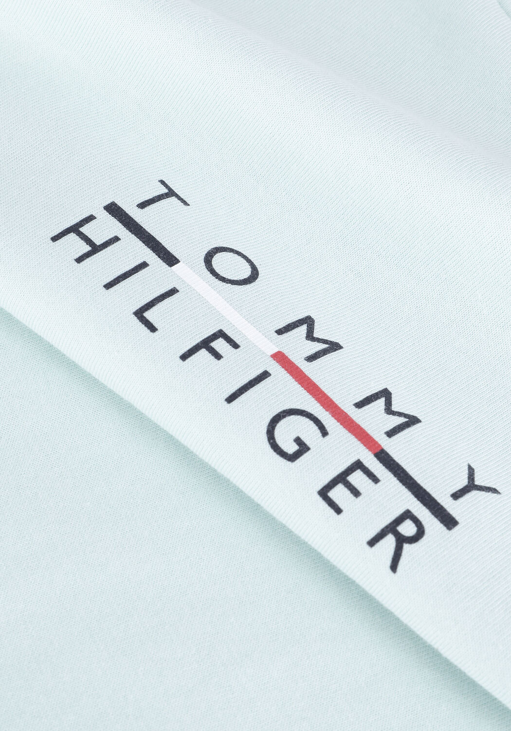 Minze TOMMY HILFIGER T-shirt SQUARE LOGO TEE - large