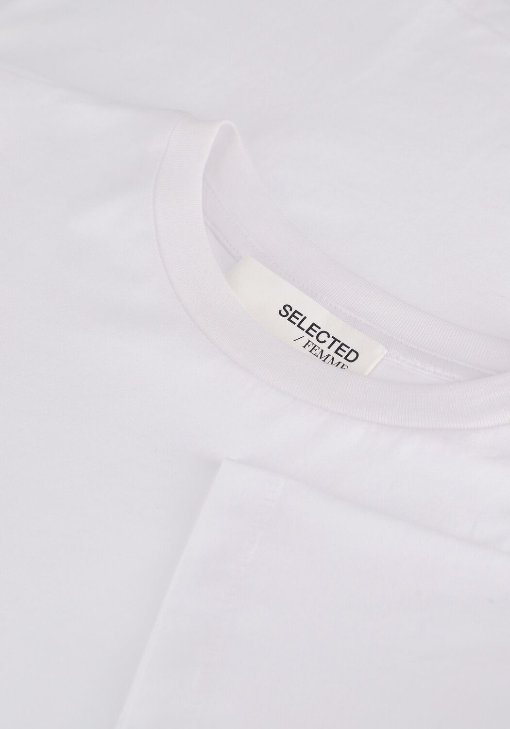 Wei&szlig;e SELECTED WOMEN T-shirt SLFMYESSENTIAL SS O-NECK TEE - large