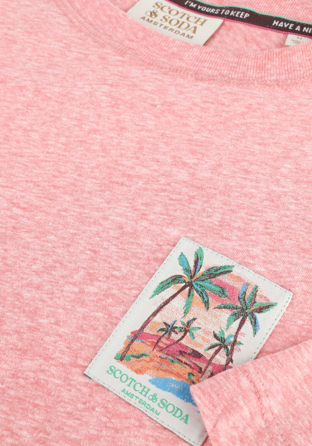 Rosane SCOTCH & SODA T-shirt MELANGE CREWNECK JERSEY T-SHIRT - large