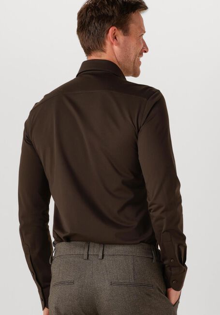 Braune PROFUOMO Klassisches Oberhemd SHIRT X-CUTAWAY SF JAPANESE KNITTED - large