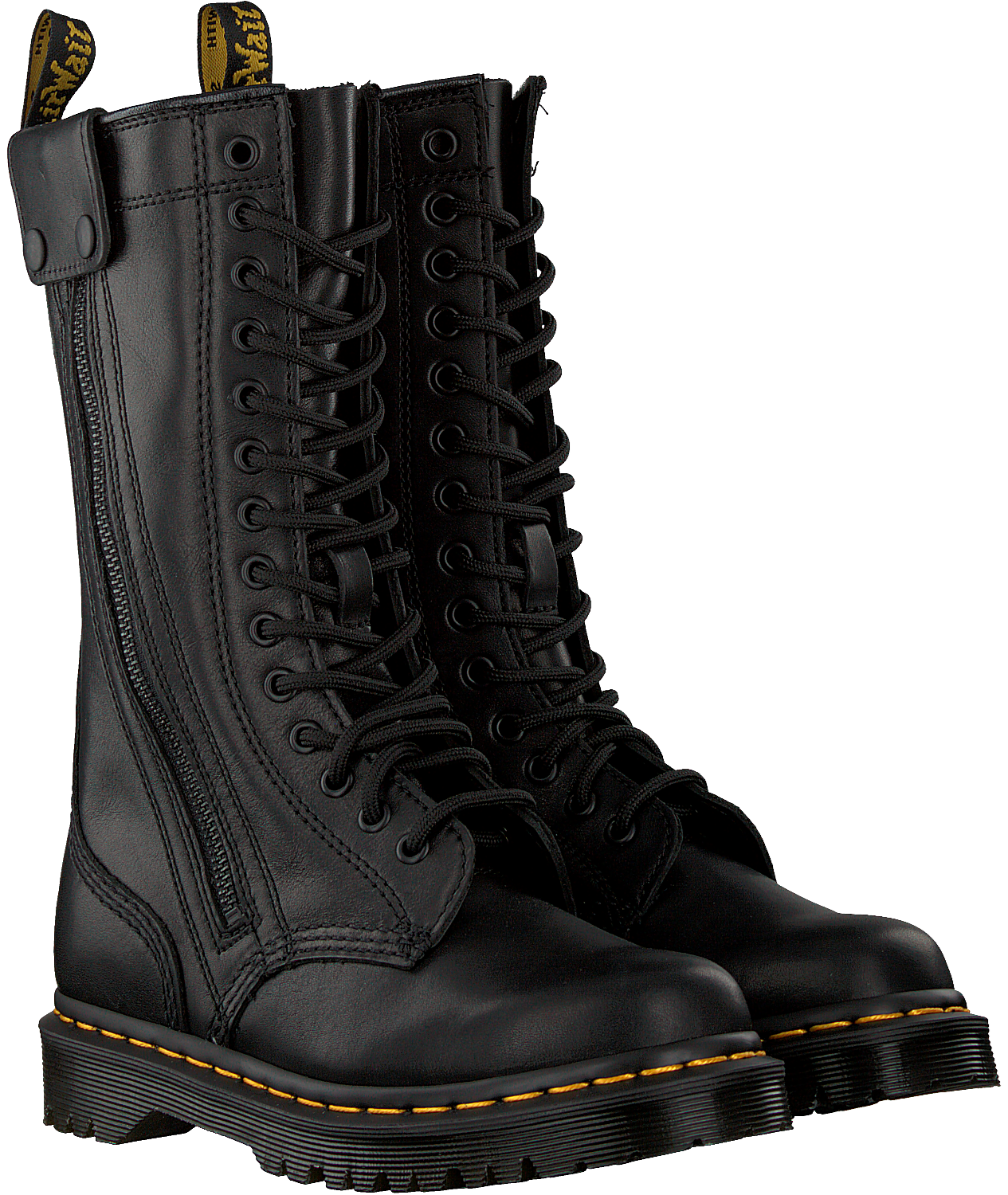 Schwarze Dr Martens Schnurboots Hanley Omoda