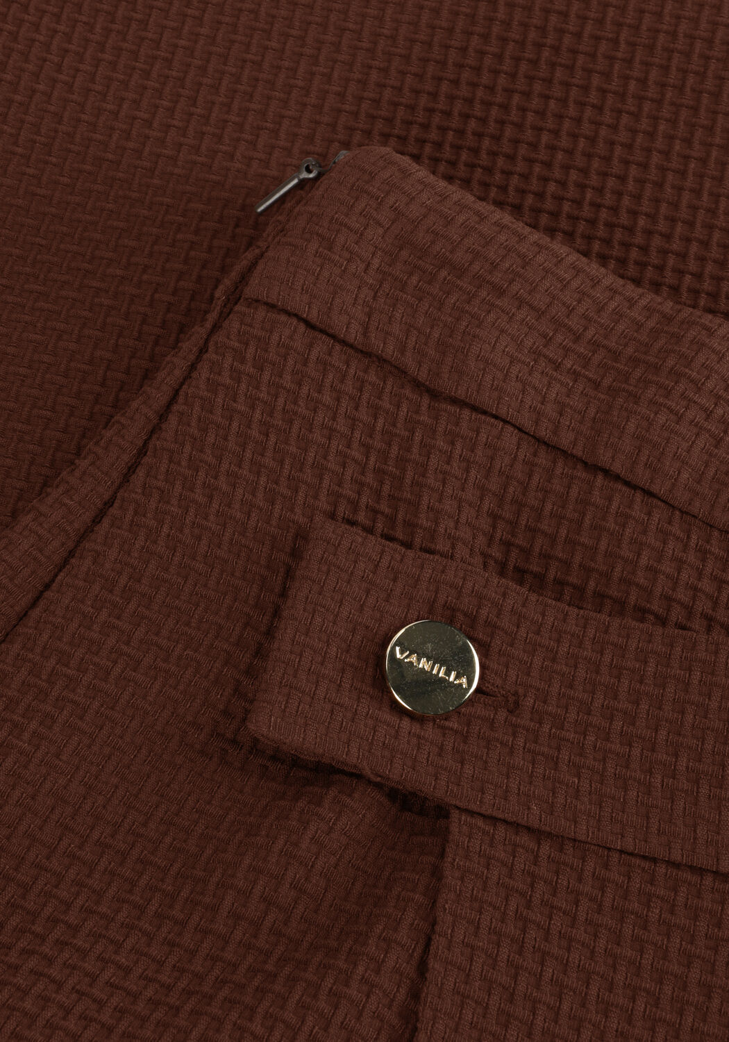 Braune VANILIA Kurze Hose WAFEL CLEAN SKORT - large