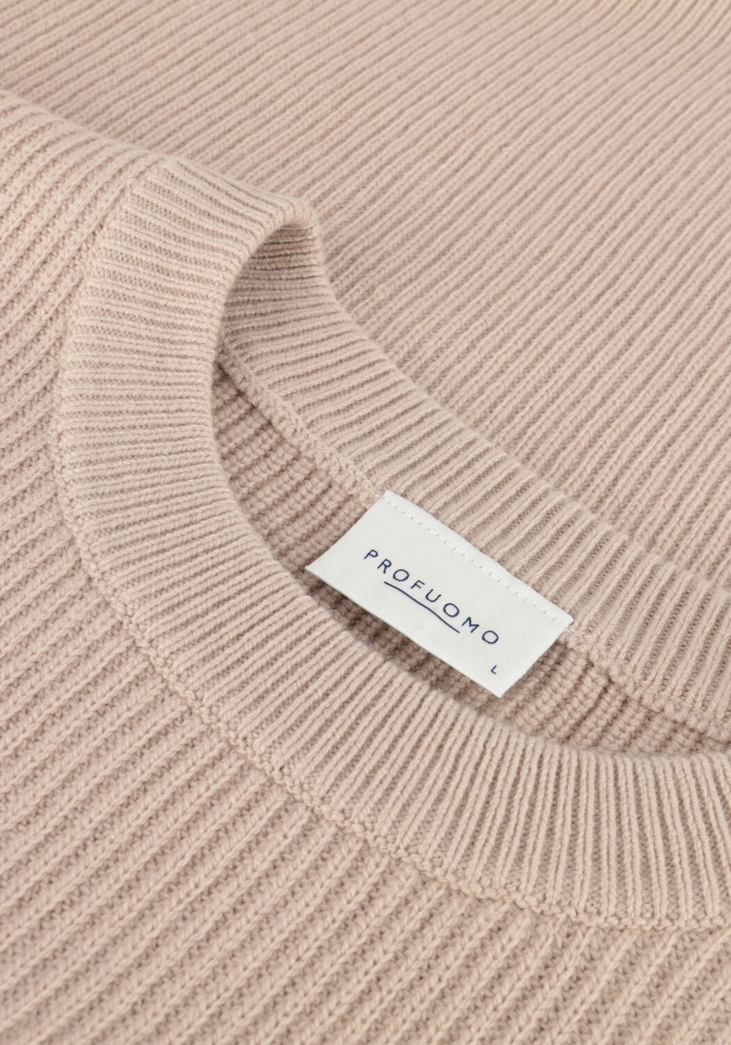Beige PROFUOMO Pullover PULLOVER CREW NECK - large