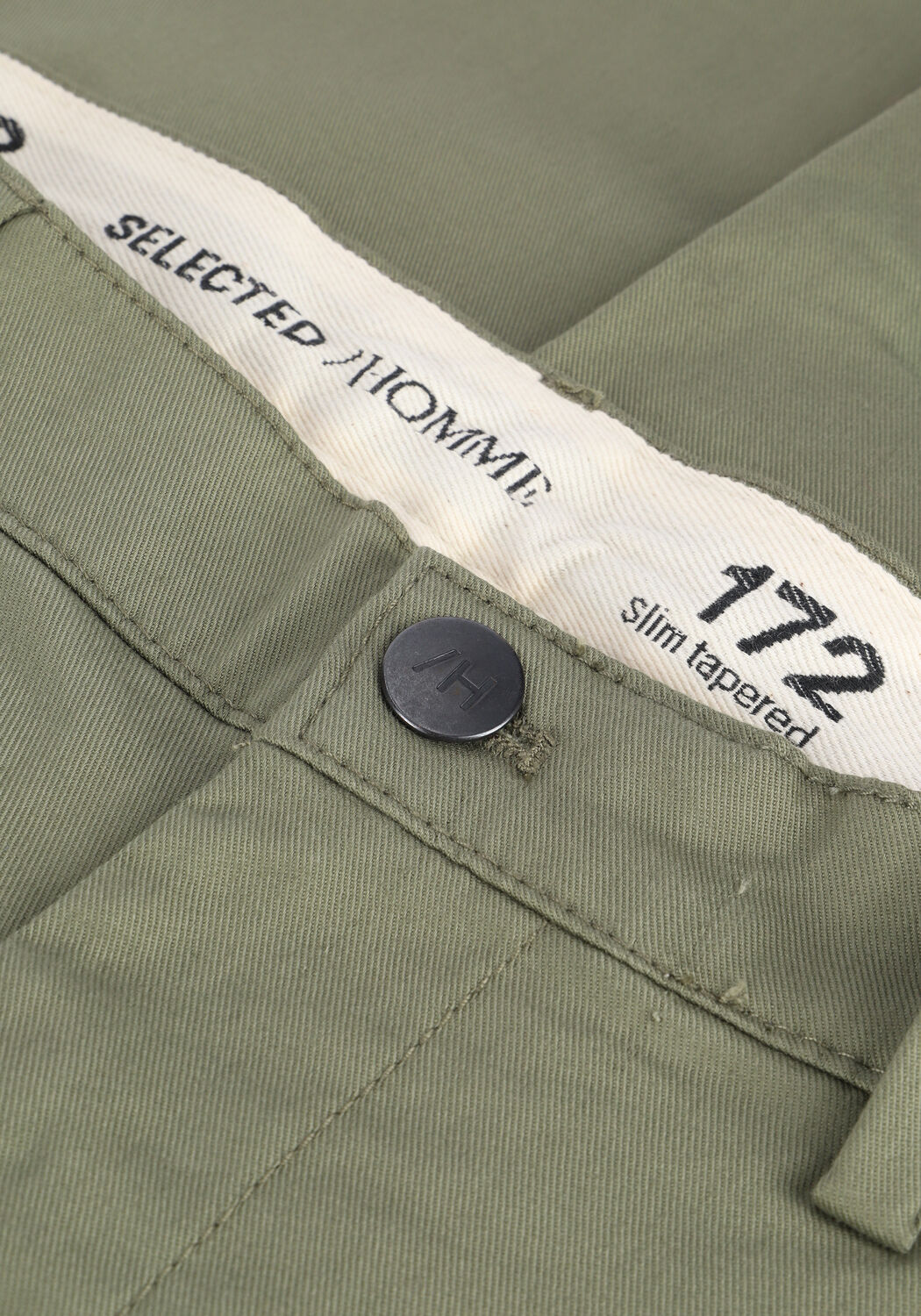 Olive SELECTED MEN Chino SLHSLIMTAPE-REPTON 172 FLEX PA - large