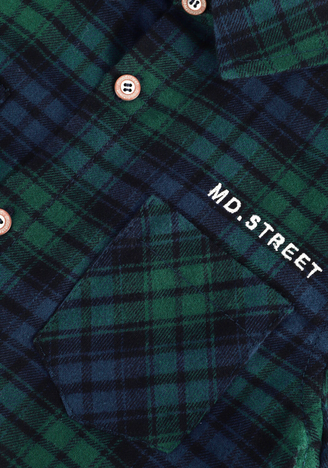 Blaue MOODSTREET Casual-Oberhemd M208-6191 - large