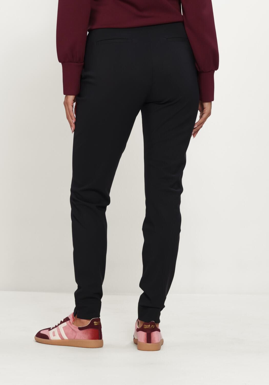 Schwarze STUDIO ANNELOES Hose Downstairs winter bonded trousers - large
