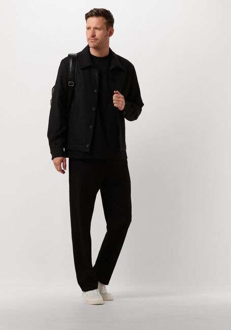 Schwarze SELECTED MEN Hose SLH196-STRAIGHT ROBERT STRING FLEX PANT - large