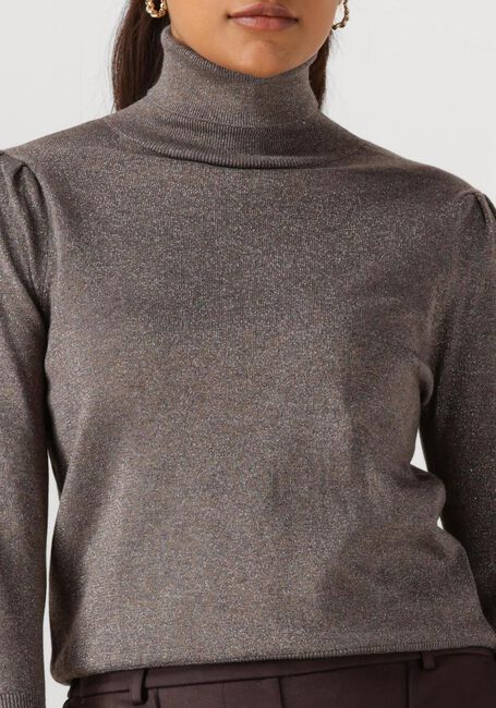 Taupe NUKUS Rollkragenpullover SYLVIA PULLOVER LUREX - large