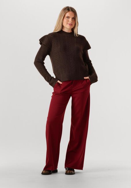 Bordeaux OBJECT Weite Hose OBJLISA WIDE PANT - large