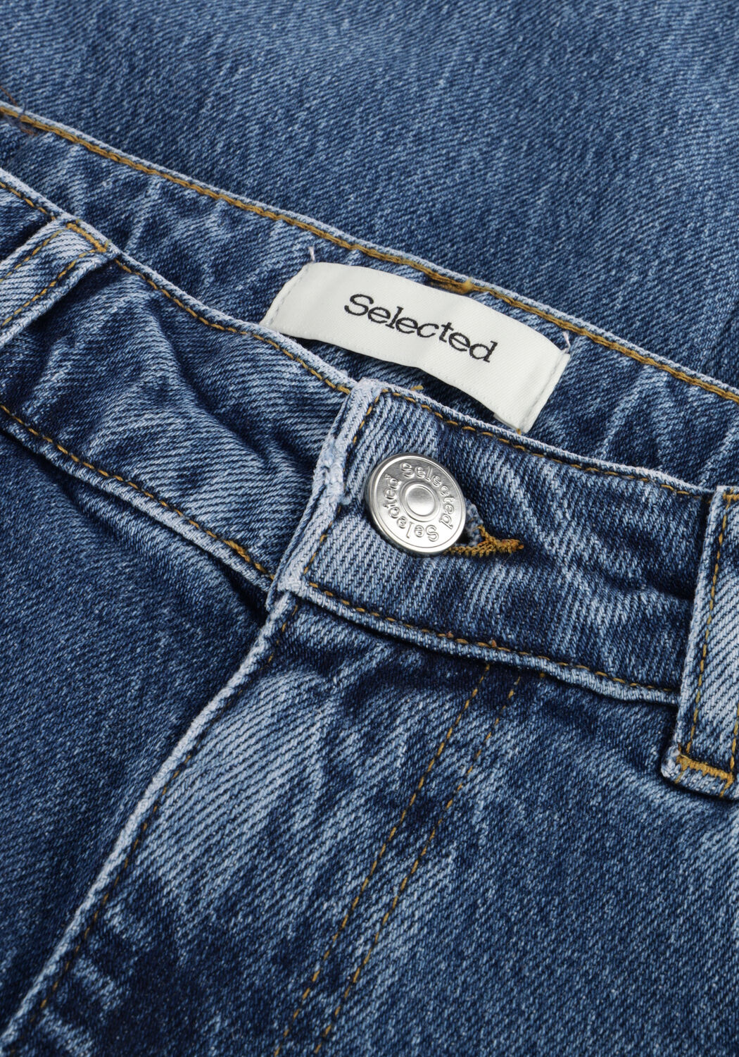 Dunkelblau SELECTED WOMEN Slim fit jeans SLFSLIM BEA-KORI MW JEANS - large