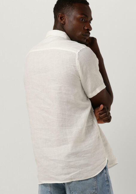 Weiße SCOTCH & SODA Casual-Oberhemd SHORT SLEEVE LINEN SHIRT - large