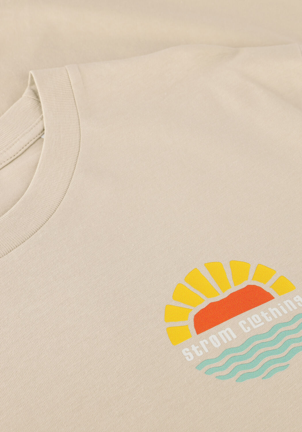 Beige STR&Oslash;M Clothing Polos & T-Shirts T-SHIRT - large